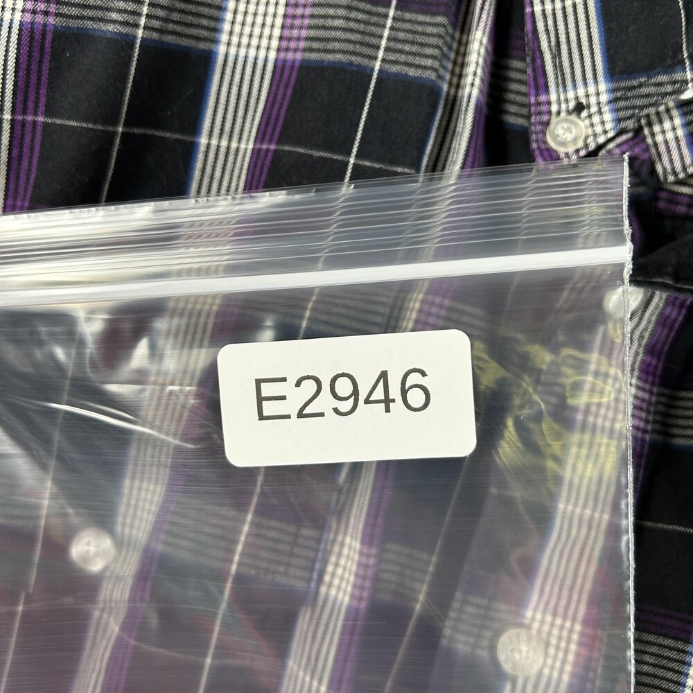 Roper Shirt Mens XL Black Plaid Long Sleeve Button Down Western Casual Western - Picture 15 of 15